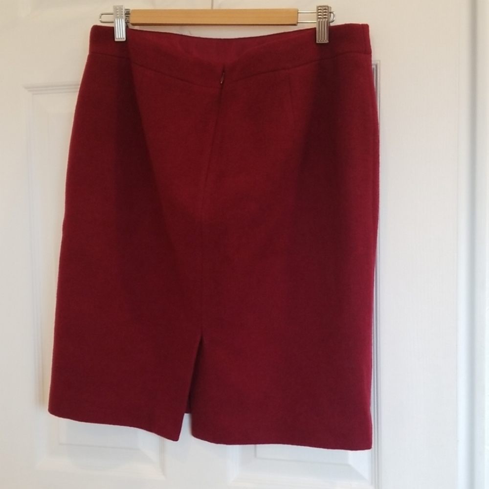 Nwot J Crew Burgundy Pencil Skirt - image 6